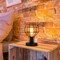 Industrial Vintage Table Lamp Metal Cage Shade Bedside Lamp for Bedroom, Living Room, or Office E26 Bulb Compatible, 59” Cord with Switch